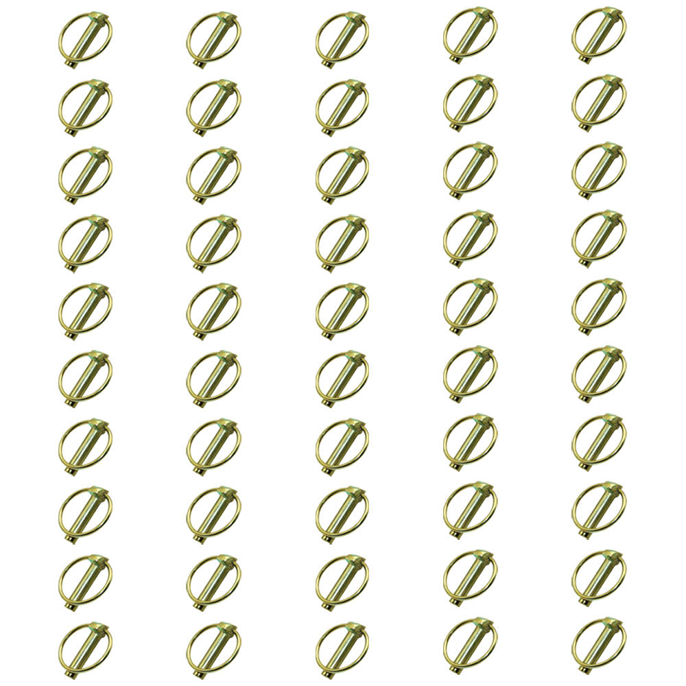 Qty 50: Lynch Pins (5 Packs of 10 Each) Fits Massey Ferguson Replaces 763672M91