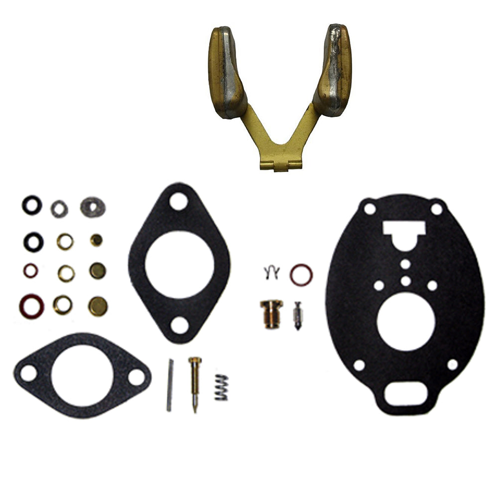 Economy Carburetor Kit w/ Float Fits Marvel Schebler TSX Fits Allis-Chalmers D15