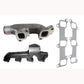 2 Front & Rear Exhaust Manifold w Gaskets Fits Ford 7810 7910 8210 8530 8700 970
