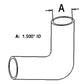 Replacement Upper Radiator Hose Fits John Deere 3055 4960 5200 5300 5400