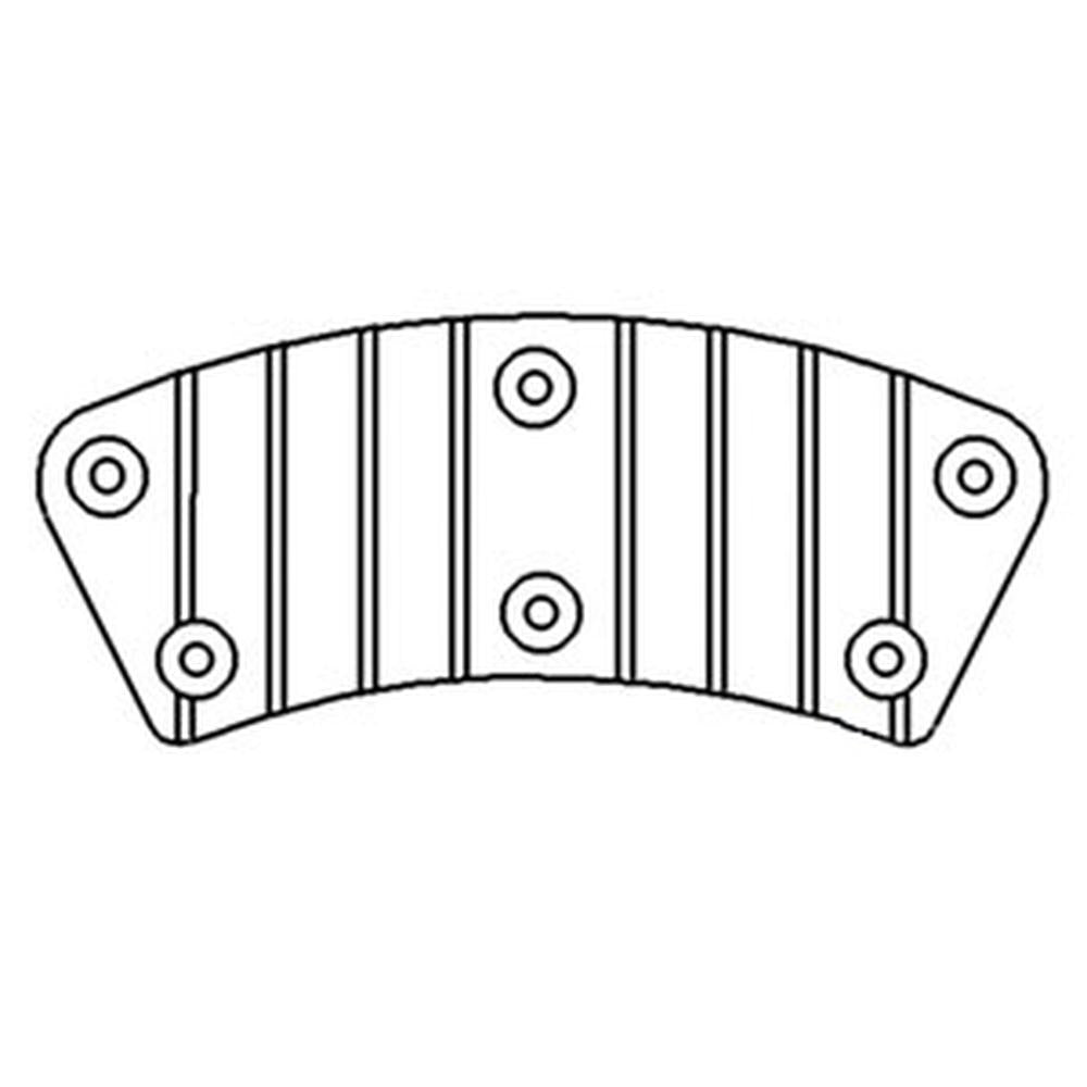 R111122 Tractor Brake Pad With Steel Center Plate Fits John Deere