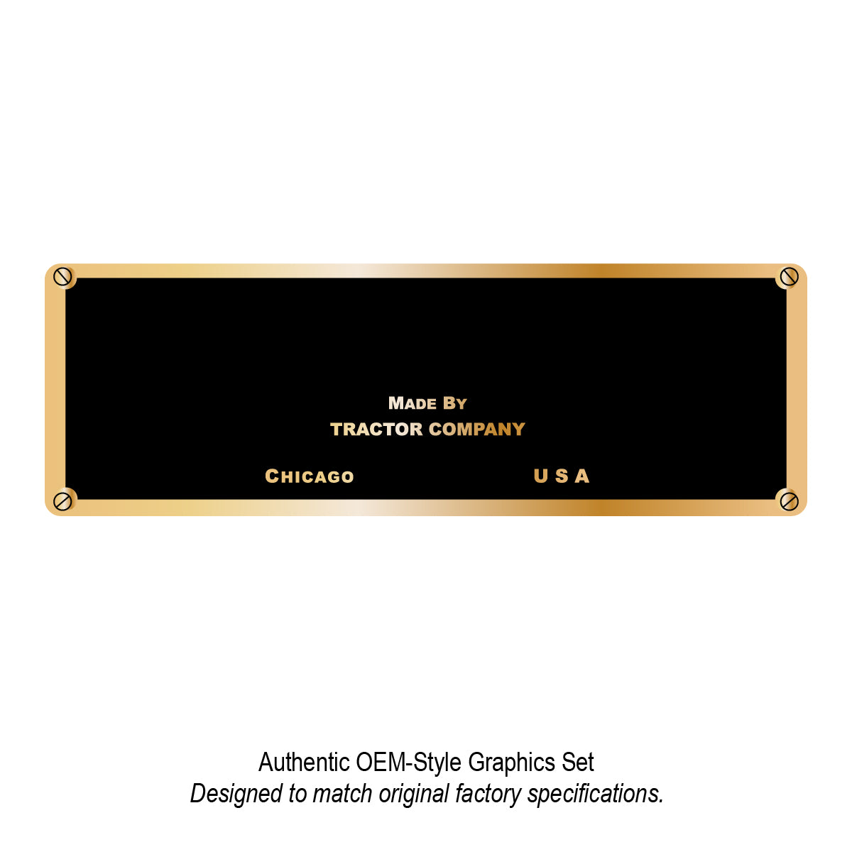 Replacement Decal Fits Mccormick Deering Replaces 7x20-MYLAR