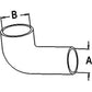 R135250 New Lower Radiator Hose Fits John Deere Tractor 5410 5420 5510 5520