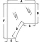 WN-R157210-PEX Glass, Door, LH Fits John Deere 8100 8100T 8110 8110T 8120 8120T