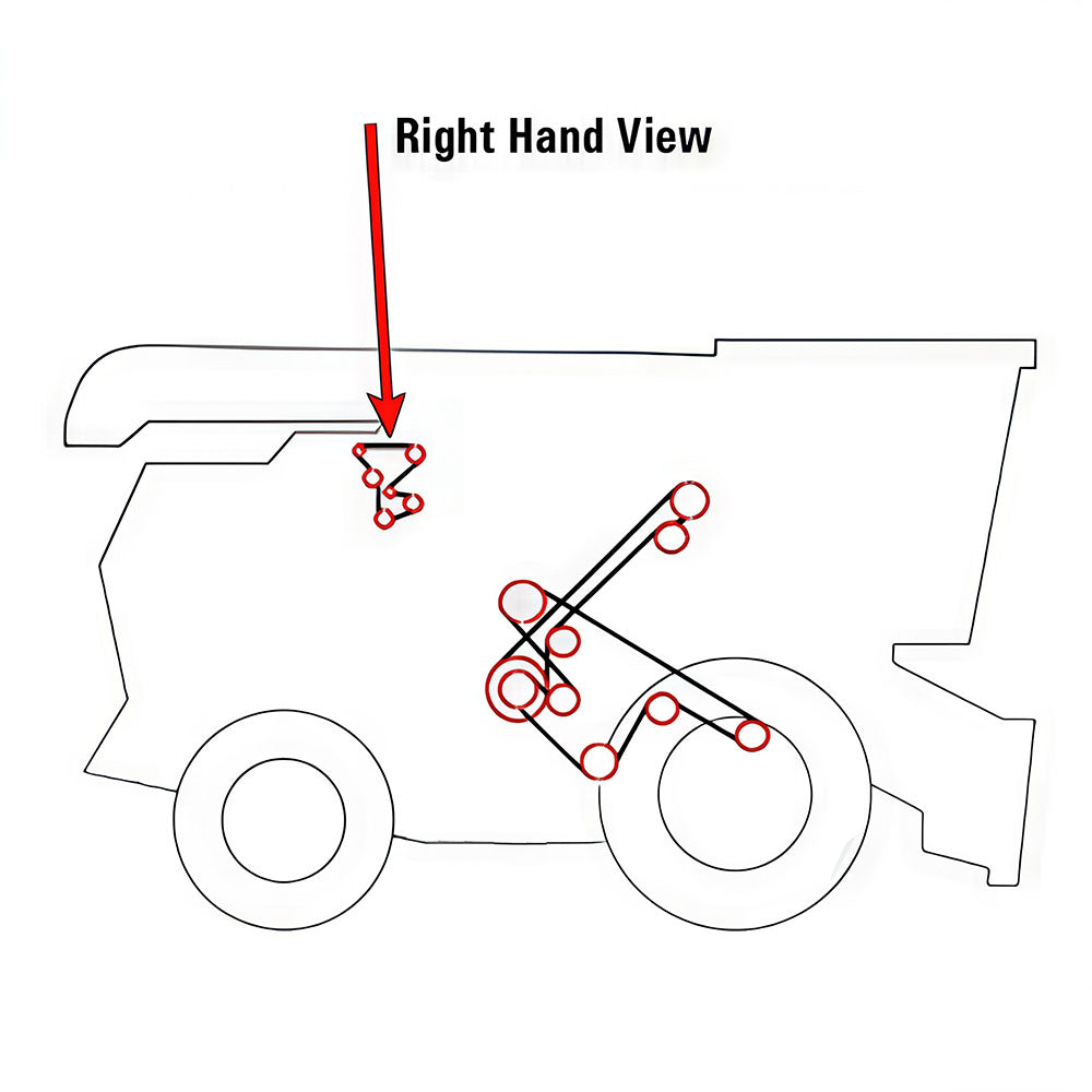 R164820 Fits John Deere Alternator (185 Amp) Belt 9670 9770 9870 9860