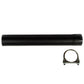 Universal Fit 2-5/8" X 48" Straight Pipe w/ Clamp for Tractors