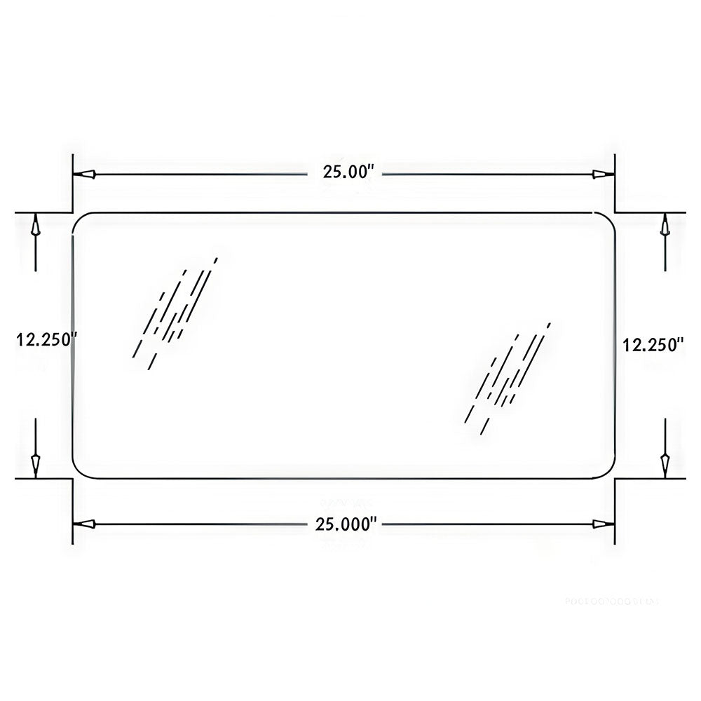 Fits John Deere Parts LOWER REAR WINDOW R201481 6603,6403, 6140D, 6130D, 6125D,