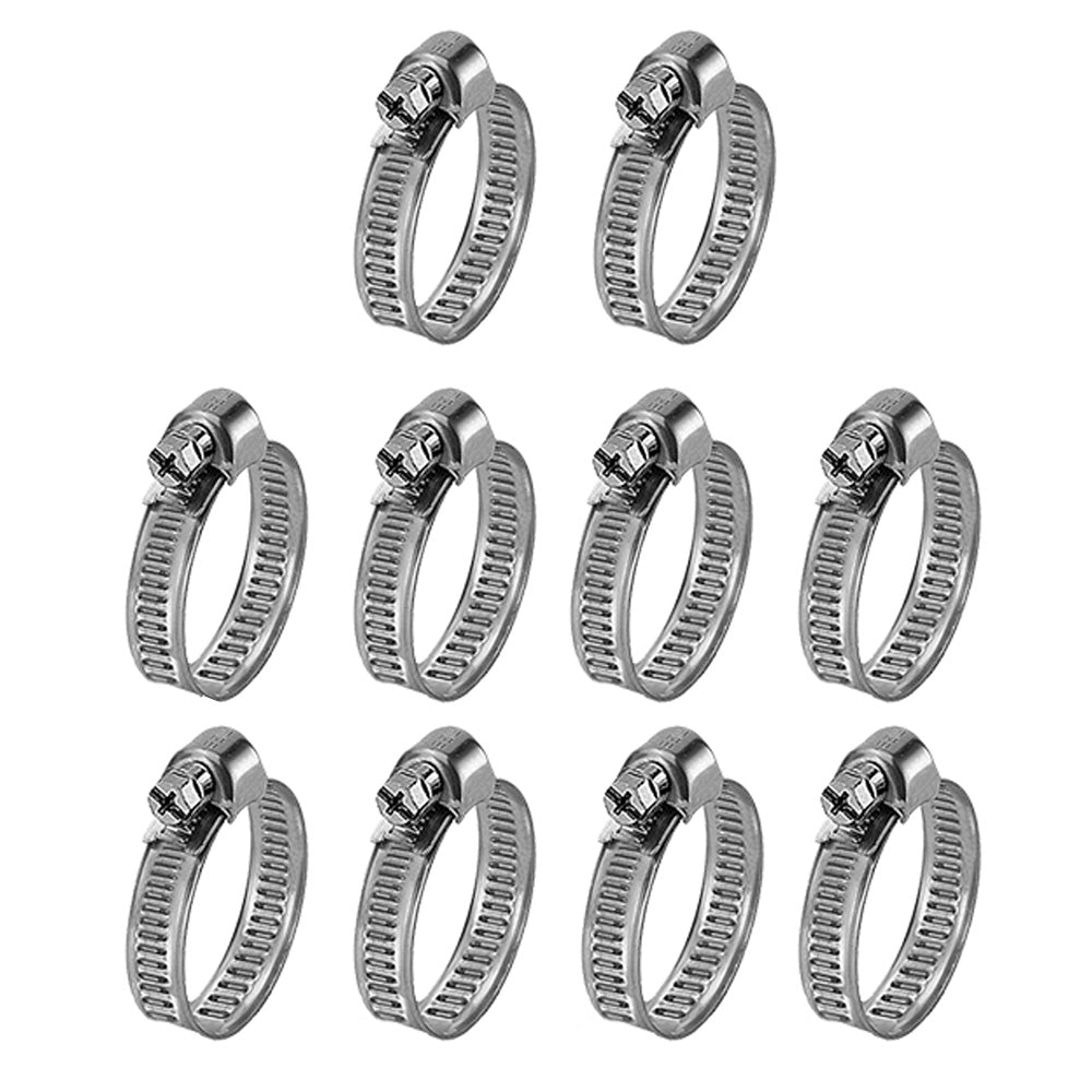 R2239 Pack of 10 3/4"-1 3/4" Hose Clamps Fits Case-IH Tractor Models