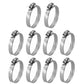 Pack of 10 Hose Clamps Fits Case-IH Harvester Tractor Models 1 1/16"- 2"