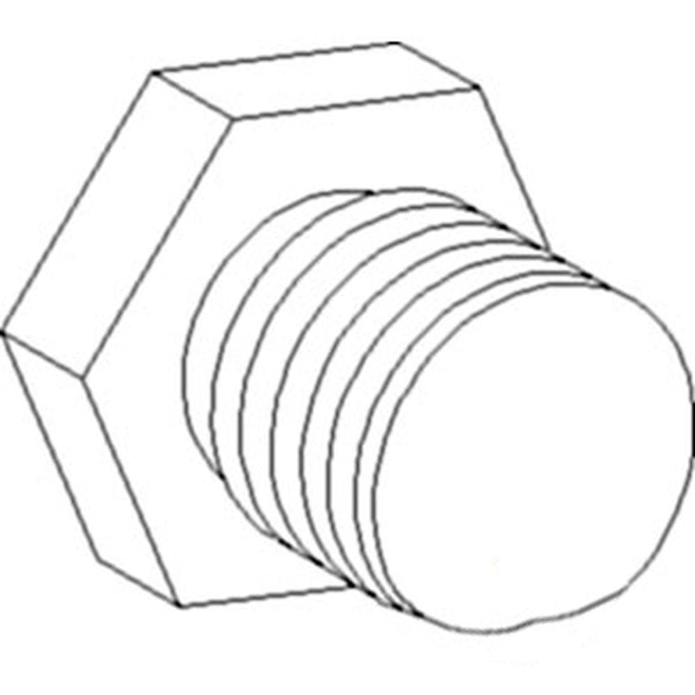 R26727 R51944 OIL PAN DRAIN PLUG Fits John Deere Tractor Skidder Industrial