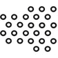 R34812 New Pk of 25 O Rings 007N I.D 0.145" Std. #007 Fits John Deere Tractors