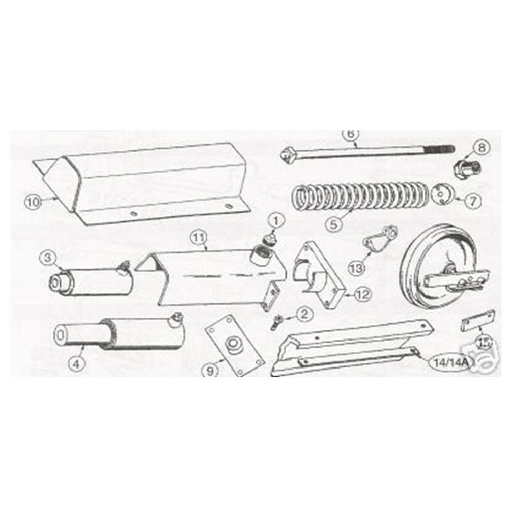 R46068 Recoil Spring Assembly R/H or L/H Fits Case 350, 350B
