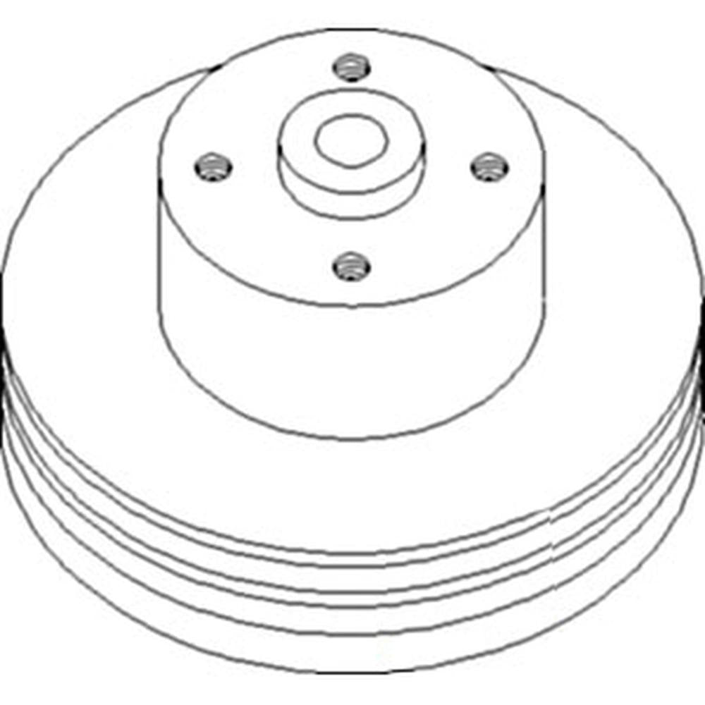 R47126 New Water Pump Pulley Fits John Deere Tractor 4300 4520 4620 7020