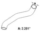 R48427 Lower Radiator Hose 2.281" ID Fits John Deere Models 4320 4520