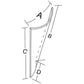R50754 RH Front Lower Glass Fits John Deere Tractors 1640 2040 2550 2555