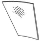 WN-R50756-PEX Glass, Lower, Door, LH Fits John Deere 1640 2040 2040S 21040 2350