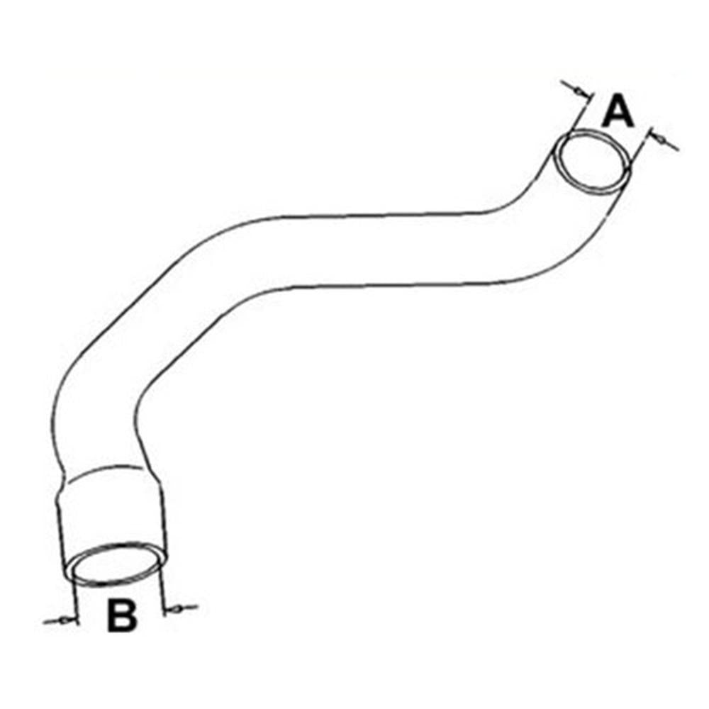 JDS4869-STR Lower Radiator Hose Fits John Deere 4430 4630