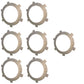 Qty 7: Clutch Plates Fits John Deere Replaces 14126026