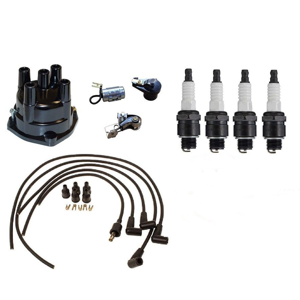 Tune-Up Kit, Spark Plugs, Wiring Set, & Distributor Cap Fits Allis Chalmers
