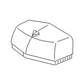 Hood Nose Cap Fits 2440 2640 480C R74971 R74971-A