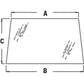 WN-R96187-PEX Glass, Upper, Windshield Fits John Deere 7200 7210 7400 7410 7510
