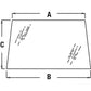 WN-R96187-PEX Glass, Upper, Windshield Fits John Deere 7200 7210 7400 7410 7510
