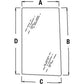 R96193 RH Side Glass Fits John Deere Tractor 7200 7210 7400 7410 7510 7600