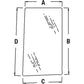 WN-R96194-PEX Glass, Side, LH Fits John Deere 7200 7210 7400 7410 7510 7600 7610