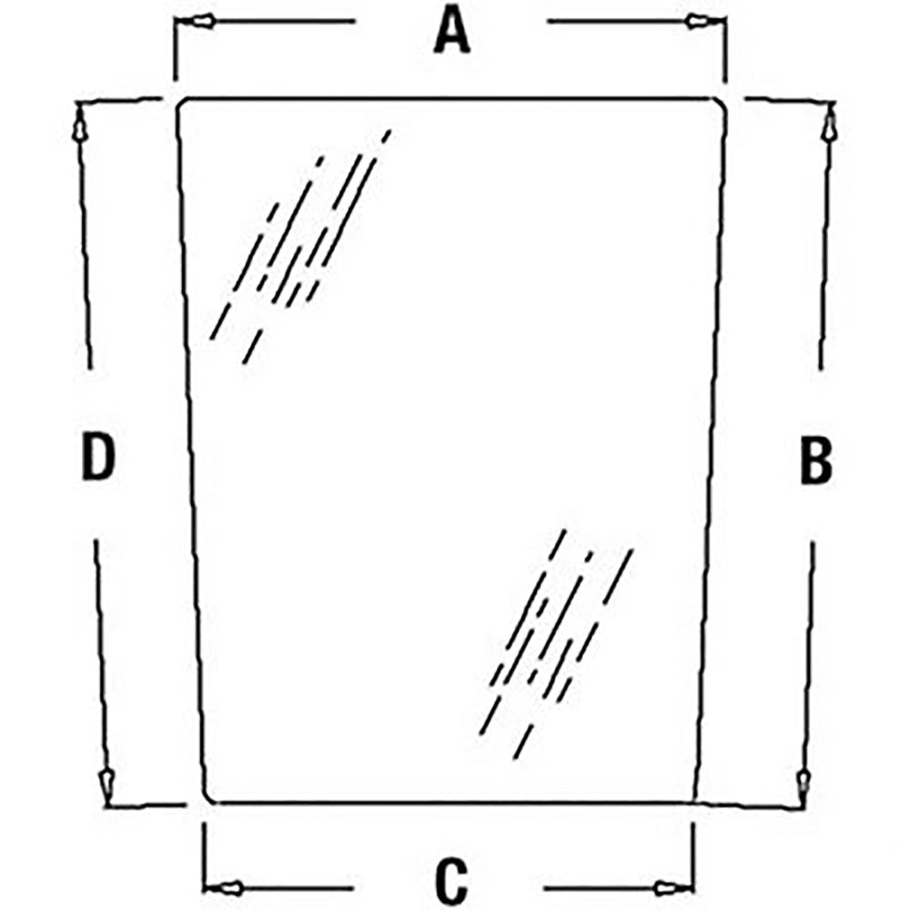 WN-R96195-PEX Glass, Lower, Windshield, RH Fits John Deere 7200 7210 7400 7410