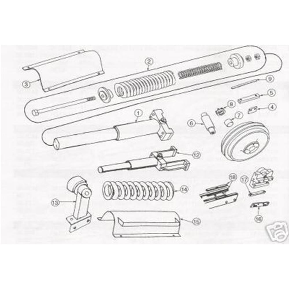 PV305 Track Adjuster Assembly 6 Roller track frame Fits John Deere 450E, 550, 55