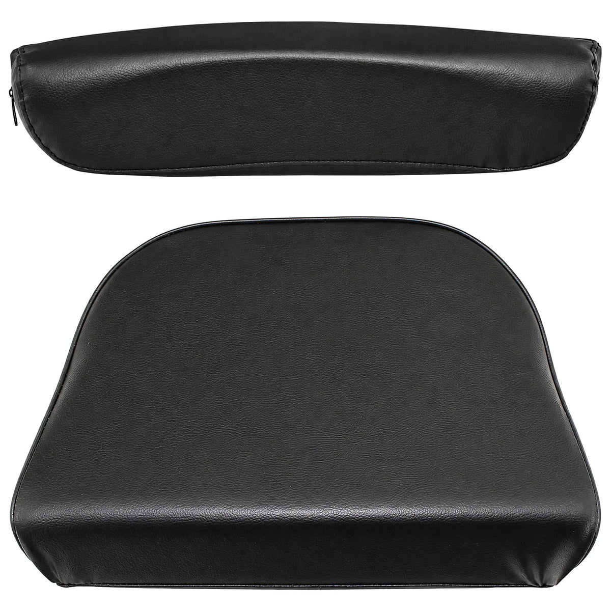 Black Seat Cushion Set with Backrest & Bottom Cushion Fits Massey Ferguson