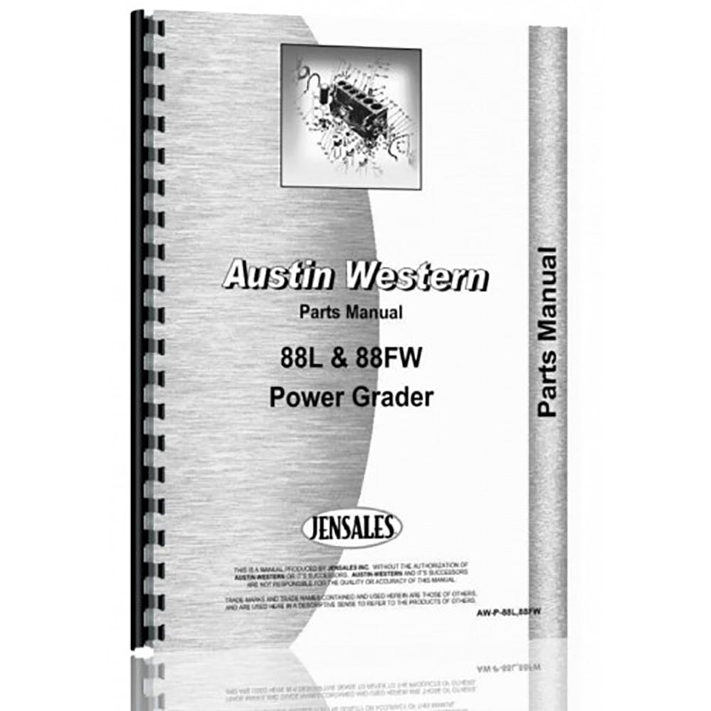 Parts Manual For Austin Western 88FW Grader (Power Diesel) (Chassis Only)