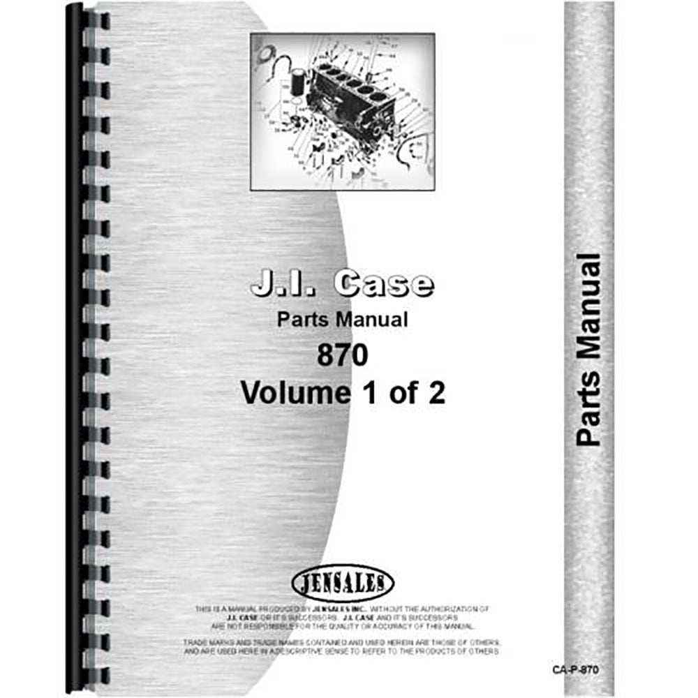 Fits Case 870 Tractor Parts Manual