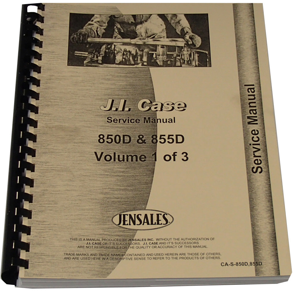 CA-S-850D,855D Service Manual Fits Case 850D Crawler Diesel