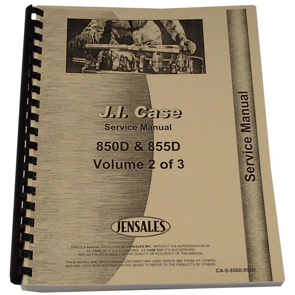 CA-S-850D,855D Service Manual Fits Case 850D Crawler Diesel