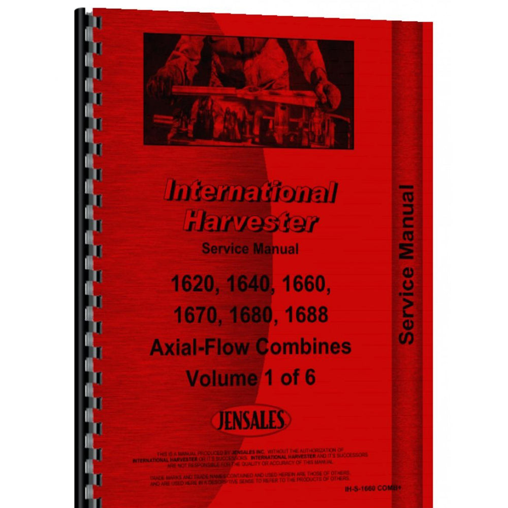 Service Manual Fits Case 1620 1670 Combine includes fold-out illustrations