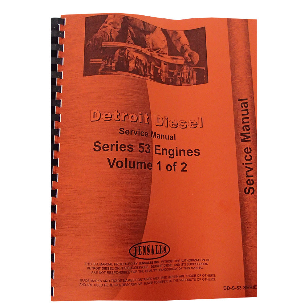 Service Manual Fits Case 40D Engine Series 53 Engines Detroit Diesel