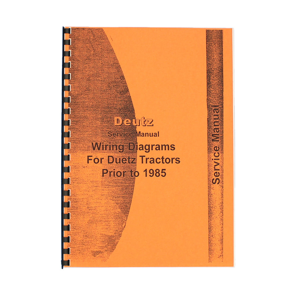 Tractor Wiring Diagram Manual for Deutz Fits Allis D5506 D6006 D6206 D6207 D6507