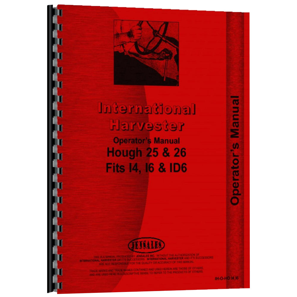 Operators Manual Fits Hough Replaces IH-O-HO I4 I6