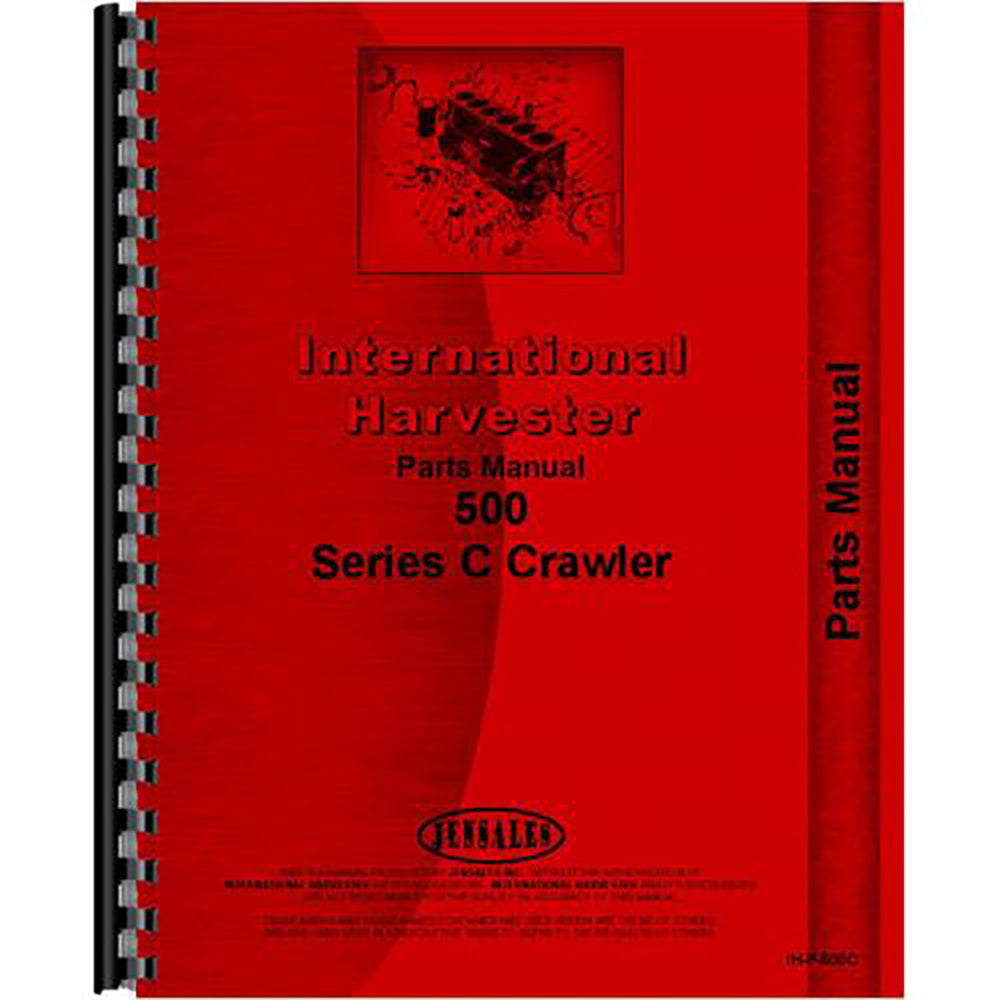 Parts Manual Fits International Harvester 500-E Crawler