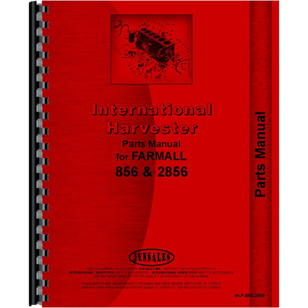 Parts Manual Fits FARMALL 856 Tractor