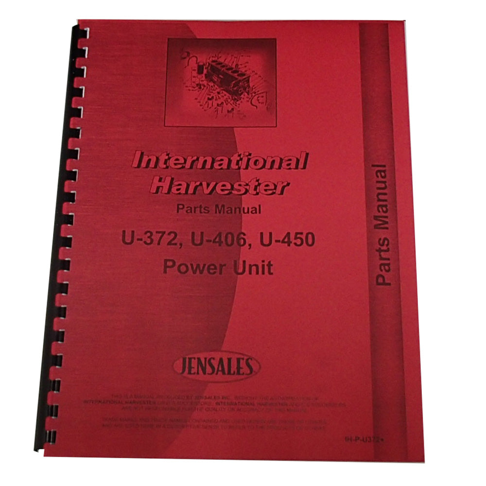 Parts Manual Fits International Harvester Replaces IH-P-U372+