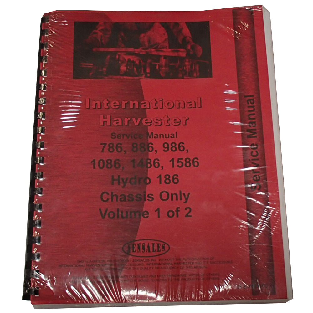 Fits International Harvester 186 Tractor Chassis Service Manual