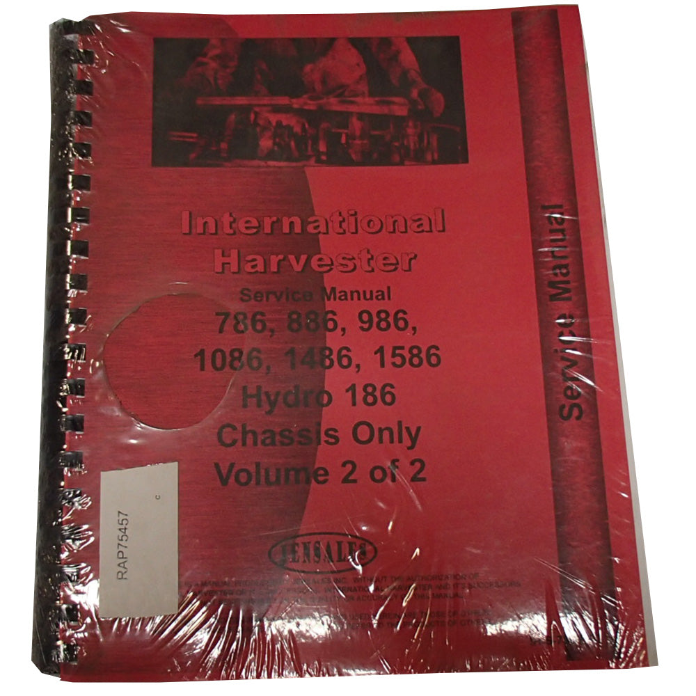Fits International Harvester 186 Tractor Chassis Service Manual