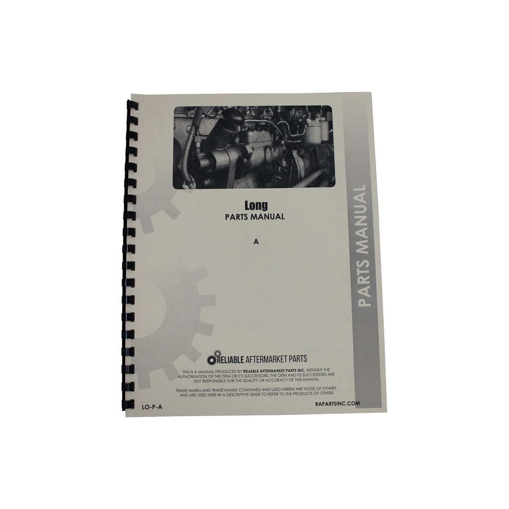Tractor Parts Manual for Long A
