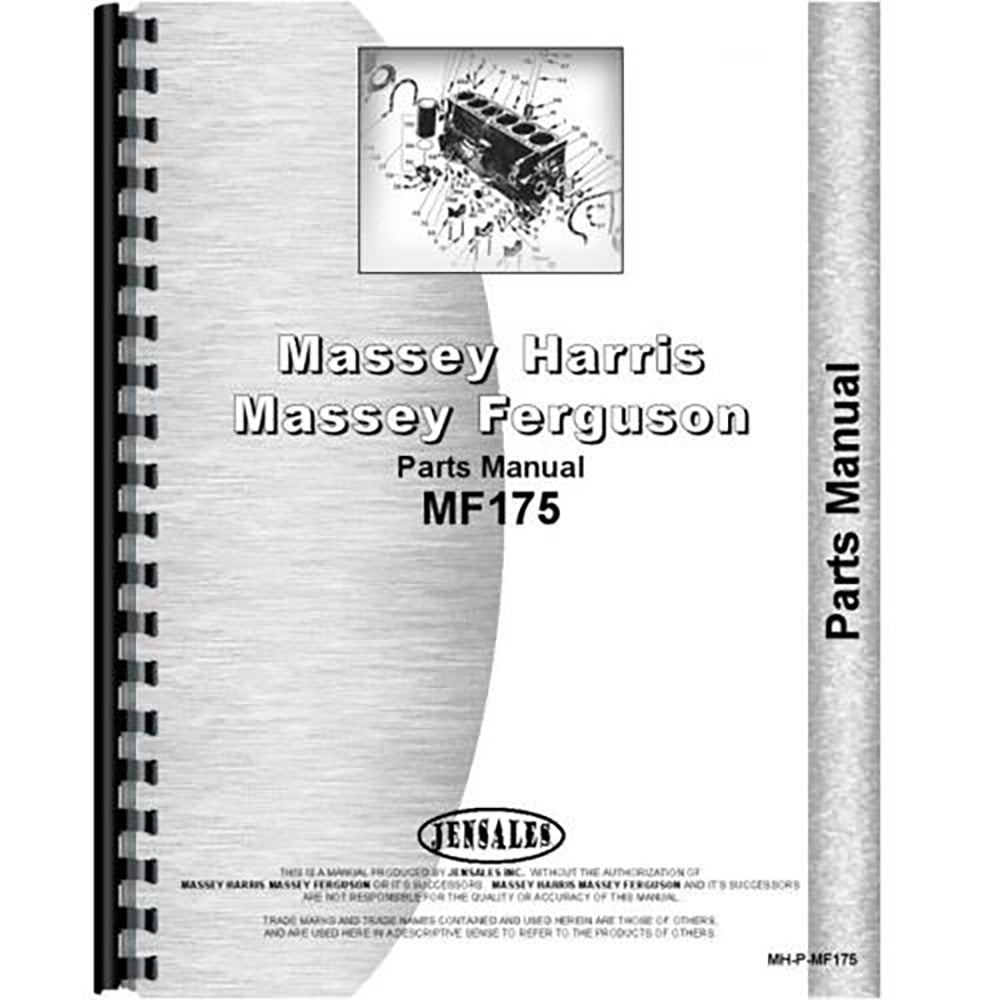 Tractor Parts Manual Fits Massey Ferguson 175