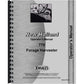 Operators Manual Fits New Holland 770 Forage Harvester