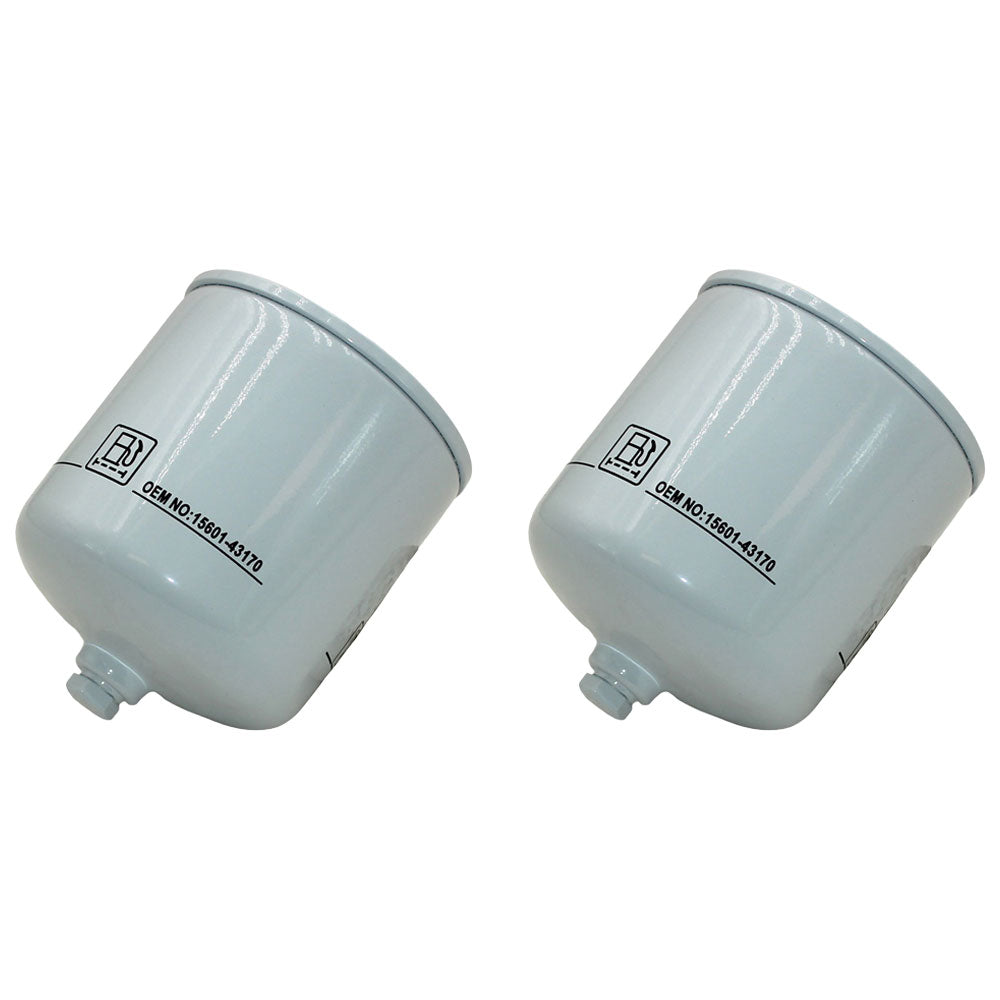 Qty 2: Fuel Filter
 Fits Kubota Replaces 15601-43170