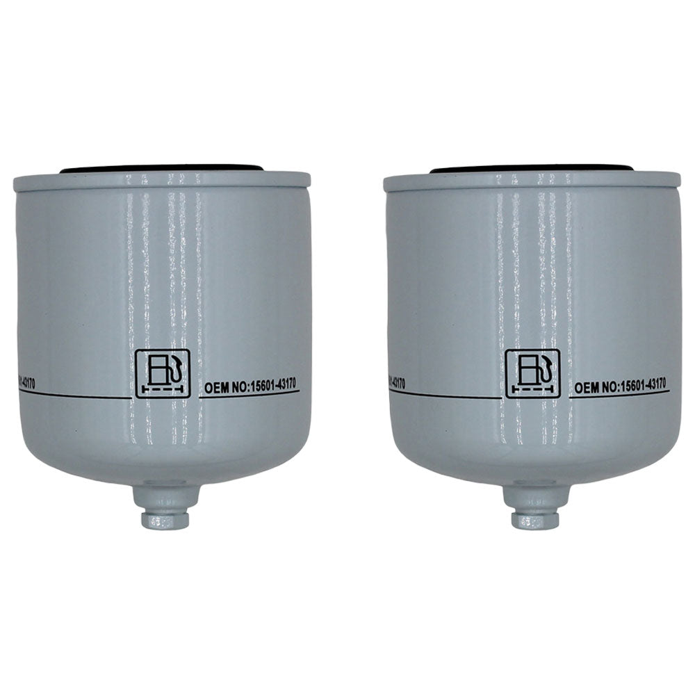 Qty 2: Fuel Filter
 Fits John Deere Replaces 15601-43170