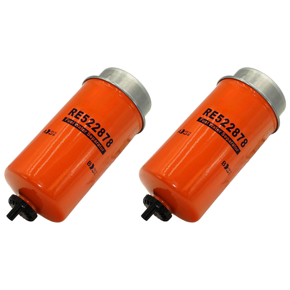 2 Fuel Filters Fits John Deere C230 C240 C440 R230 S540 S550 T550 RE522878
